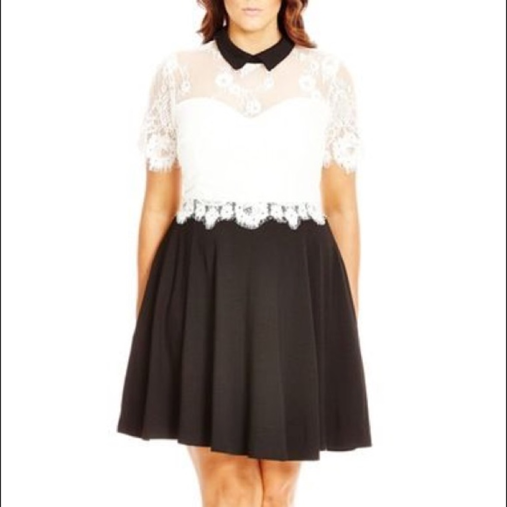 NWT City Chic “ Innocent Layer Dress “ PLUS SIZE